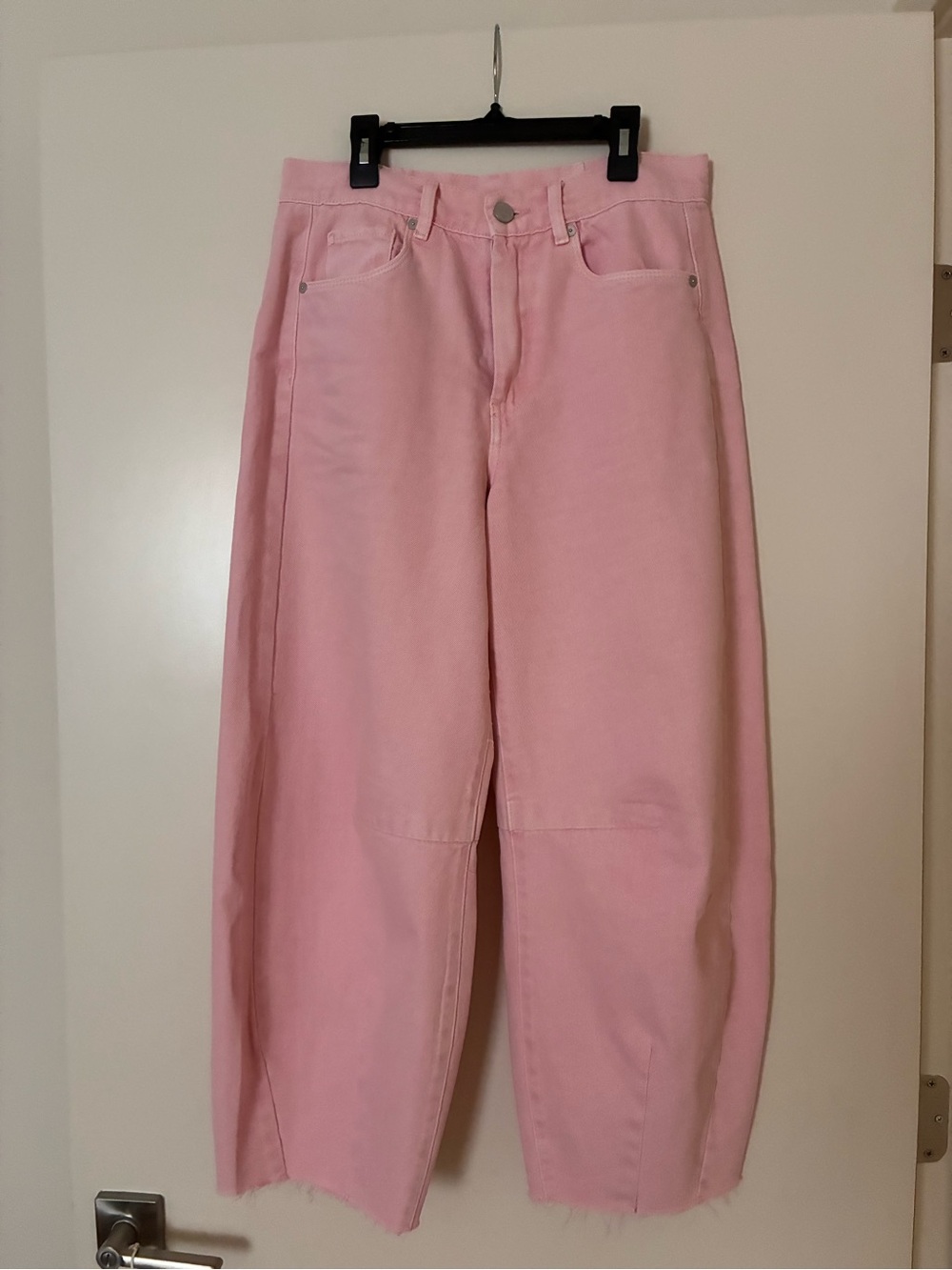 Blank NYC High-Rise Pastel Pink Wide-Leg Jeans